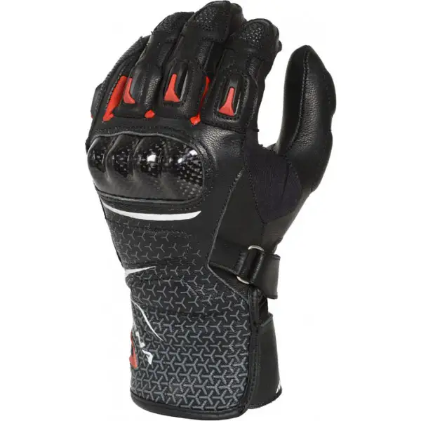 Macna Street R junior leather child summer gloves Black White Red