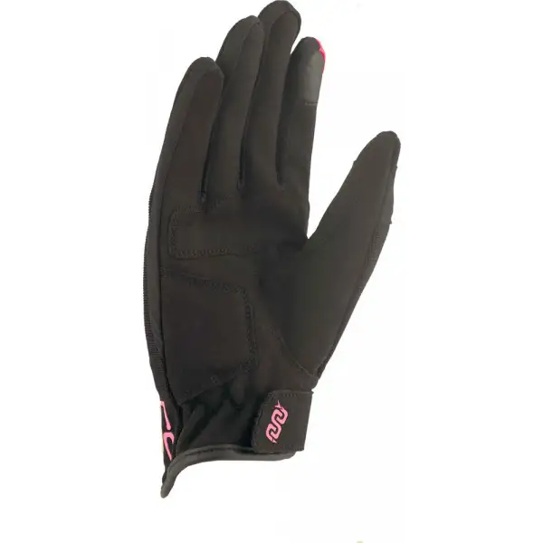 KISS Black Fuchsia women's summer motorcycle gloves
