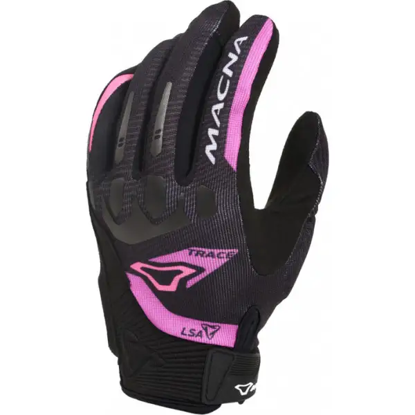 Macna Trace Ladies summer woman gloves Black/Pink