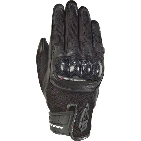 Ixon RS RISE AIR woman summer leather and tex gloves Black