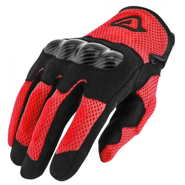 Acerbis Ramsey My Vented summer gloves Black Red