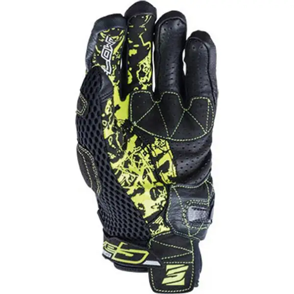 Five Stunt Evo Airflow summer glovesBlack Fluo