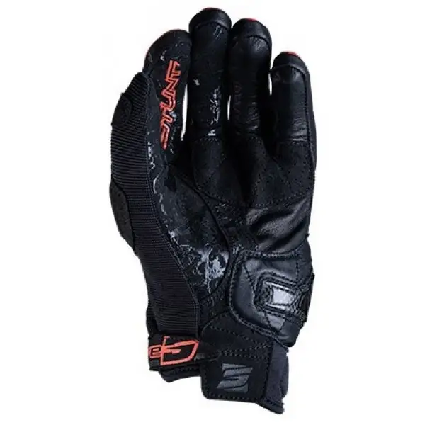 Five Stunt Evo NL black red summer motorcycle gloves