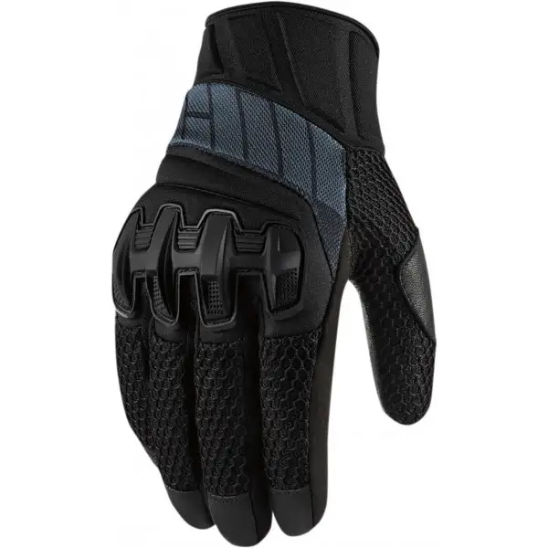 Icon Overlord motorcycle gloves Stealth