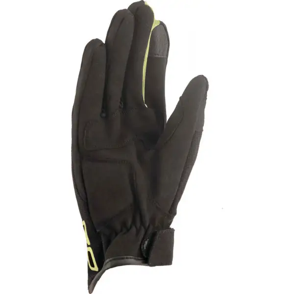 Summer motorcycle gloves OJ MINIMAL Black Yellow Fluo