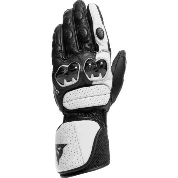 Dainese IMPETO leather gloves Black White