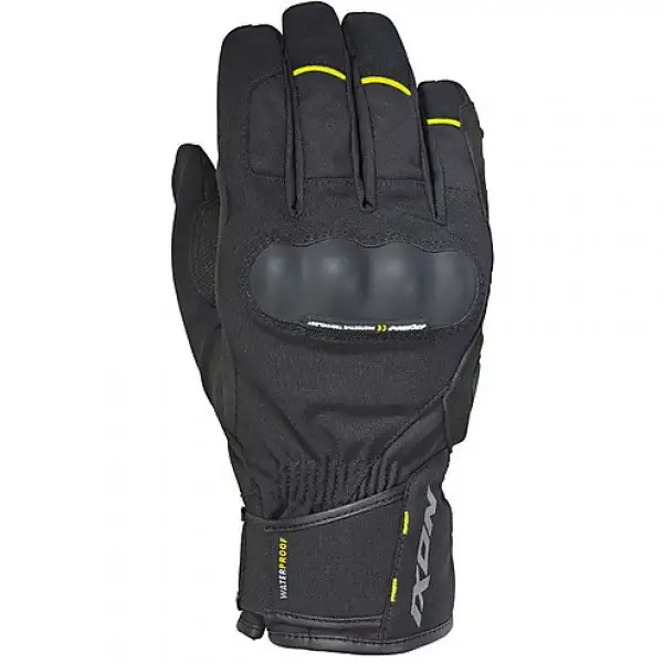 Ixon Pro Russel waterproof gloves black yellow