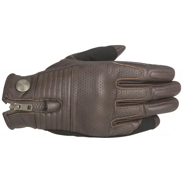 Alpinestars Oscar Rayburn Leather Gloves tobacco brown