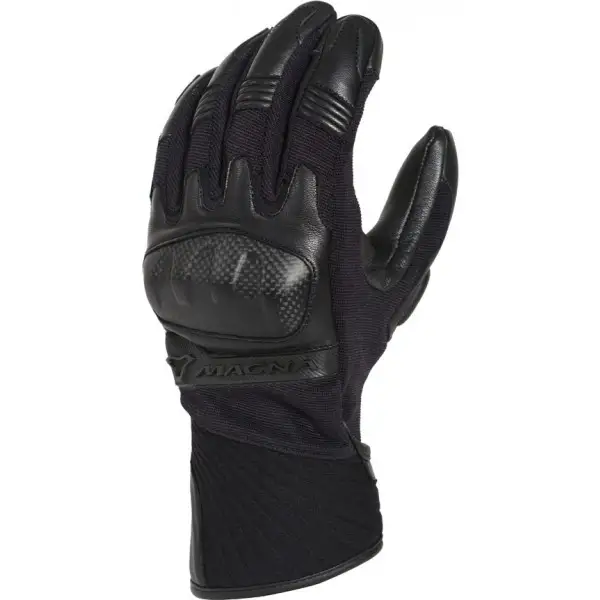 Macna Atmos leather and tex summer gloves Black