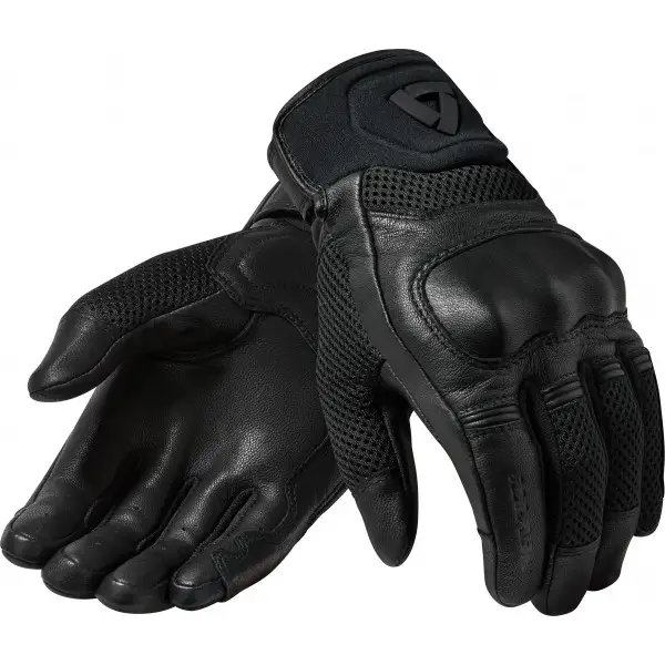 Rev'it Arch summer leather and textile gloves Black