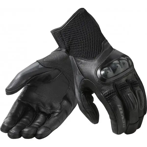 Rev'it Prime leather and tex summer gloves Black