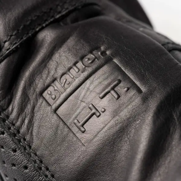 Blauer COMBO leather summer gloves Black