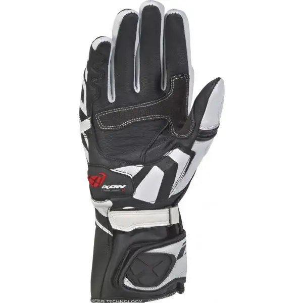 Ixon RS CIRCUIT 2 leather summer gloves Black White
