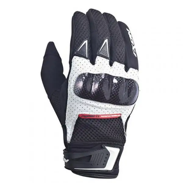 Ixon Rs Combat HP motorcycle Gloves Black White