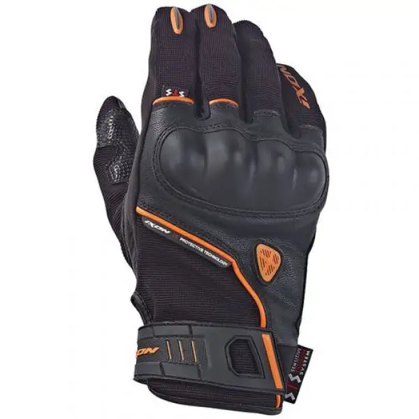 Ixon Rs Grip HP Summer Leather Gloves Black Orange