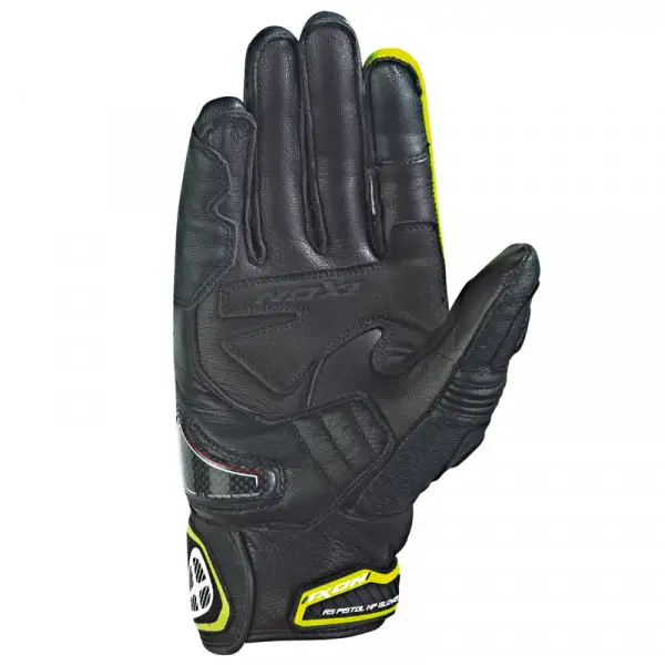 Ixon RS Pistol HP summer motorcycle leather gloves black yellow