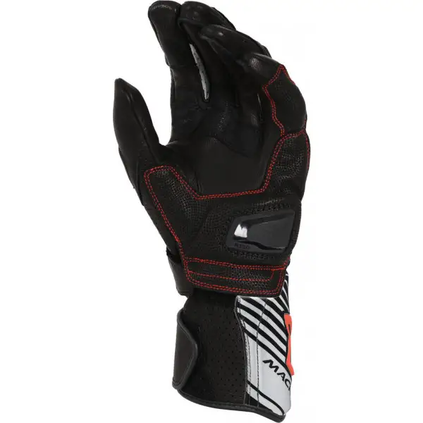 Macna Airpack leather summer gloves Black/White