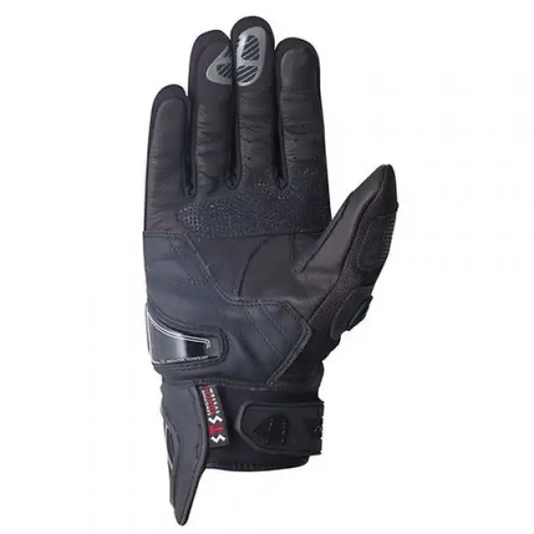 Ixon Rs Burn HP motorcycle Leather Gloves Black