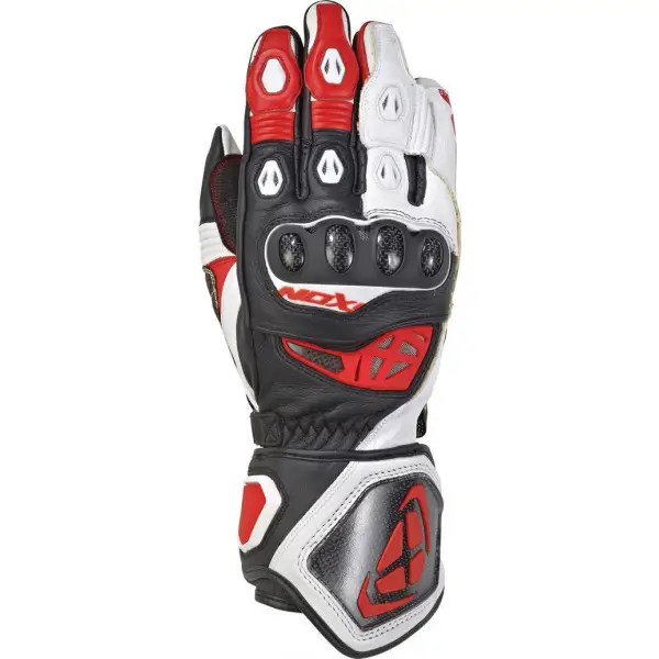Ixon RS GENIUS REPLICA leather gloves Black White Red
