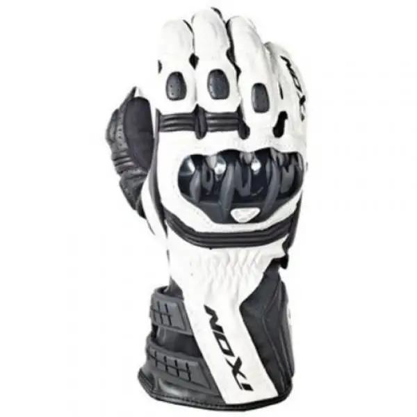 Ixon RS Moto HP Leather motorcycle Gloves White