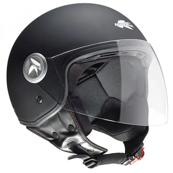 Kappa KV20 Rio long visor jet helmet matt Black