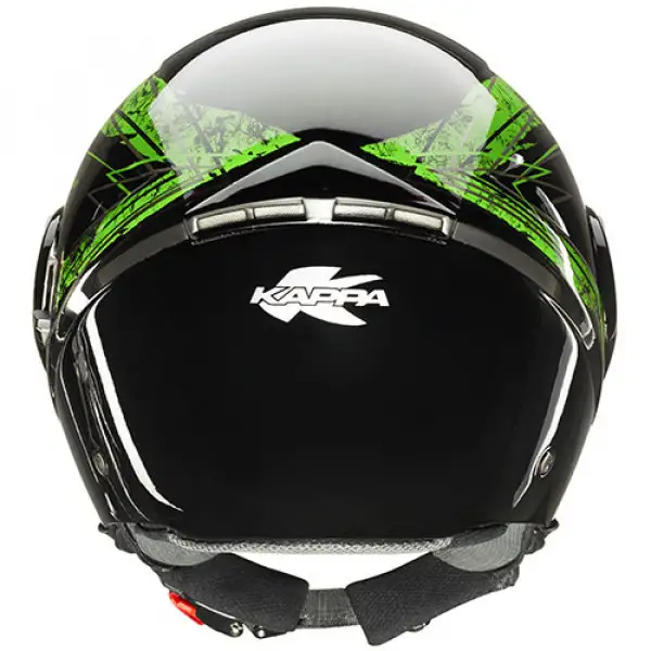 Kappa KV22 Florida jet helmet Black Green