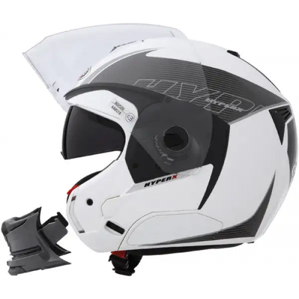 CABERG Hyper-X Mod full-face helmet col. white-anthracite