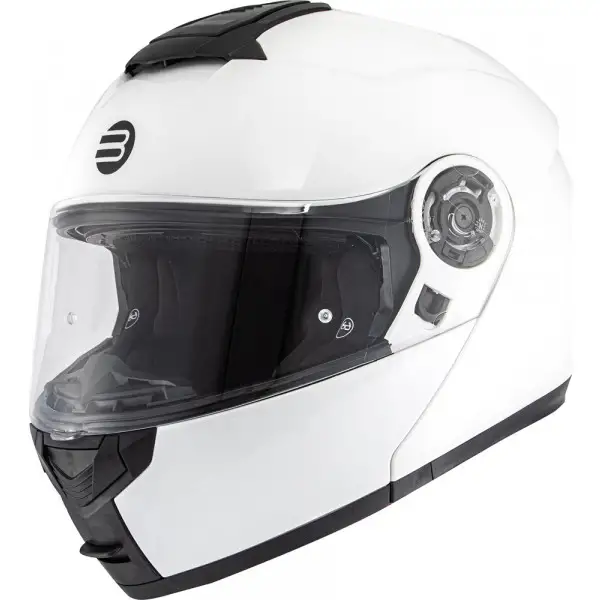 Casco modulare Befast Tank con doppia omologazione P/J Bianco Lucido