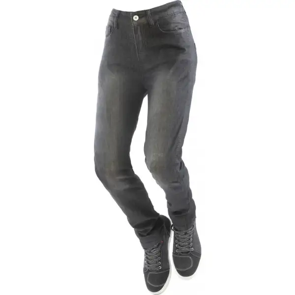 Women's motorcycle jeans OJ DARKEN Black