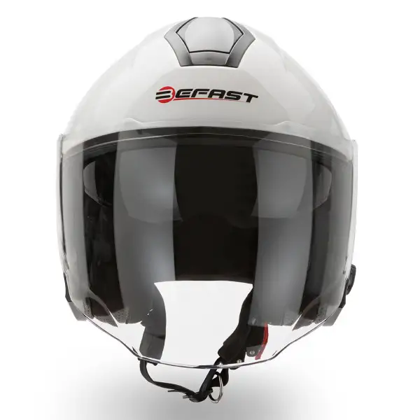 Casco jet Befast JET Connect Bianco con interfono integrato