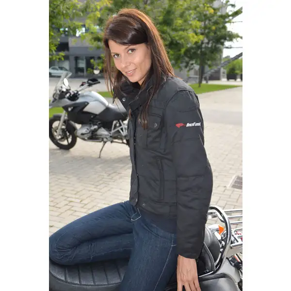 Motorcycle jacket black woman Nice Lady Befast