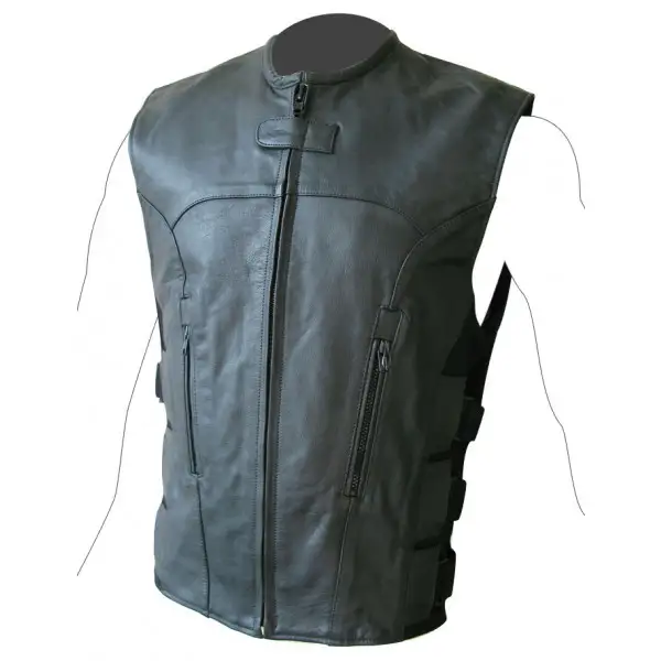 Custom leather vest Befast Teseo
