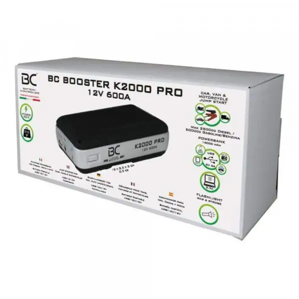 Jumpstarter battery starter and powerbank BC Booster K2000 PRO