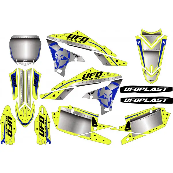 Ufo Stardust graphic kit for Yamaha Fluo yellow