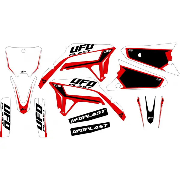 Ufo Stokes graphic kit for Honda White