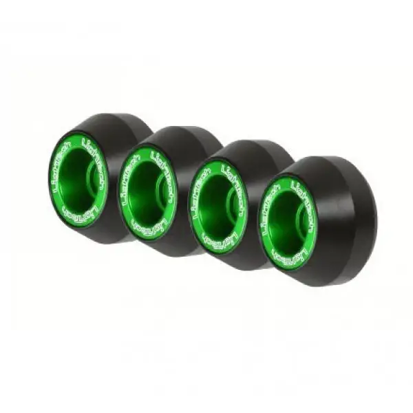 Wheel axle protections kit Lightech WAPKA406 Green for Kawasaki