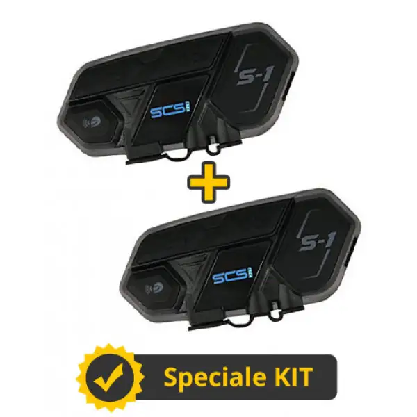 Kit S1 - Couple Intercom for conversation bike to bike to 500meters