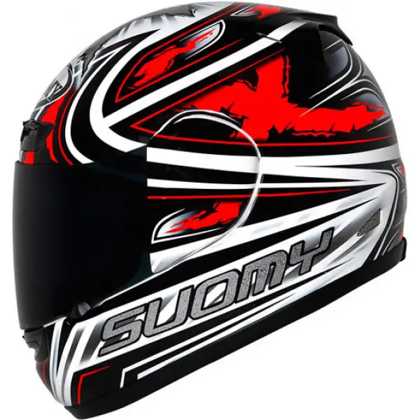 Suomy Apex Steely red full-face helmet