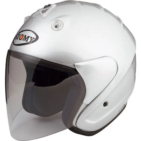 Suomy Nomad Plain jet helmet silver