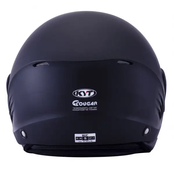 Casco demi-jet KYT Cougar Plain nero opaco