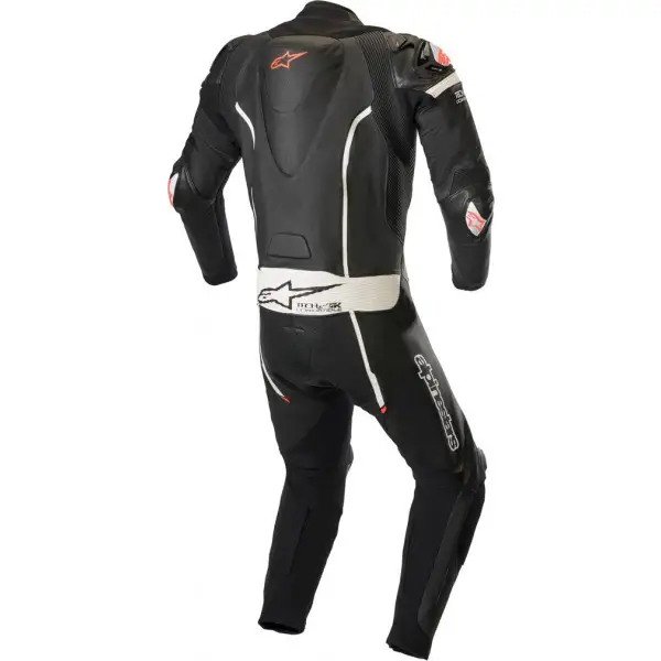 Tuta moto pelle intera Alpinestars GP PRO V2 TECH-AIR COMPATIBLE Nero Bianco Rosso