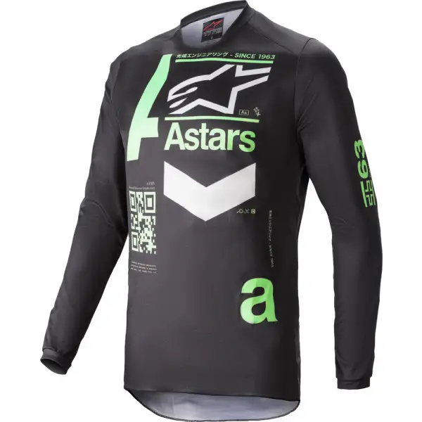 Alpinestars FLUID CHASER cross jersey black green