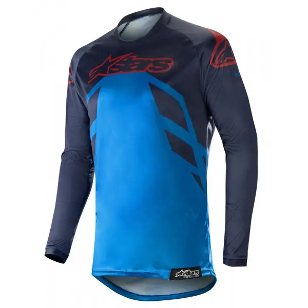 Alpinestars Racer Tech Compass Jersey Dark Navy Mid Blue Burgundy