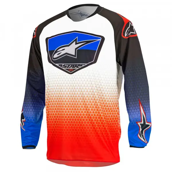 Alpinestars Youth Supermatic offroad jersey red blue white