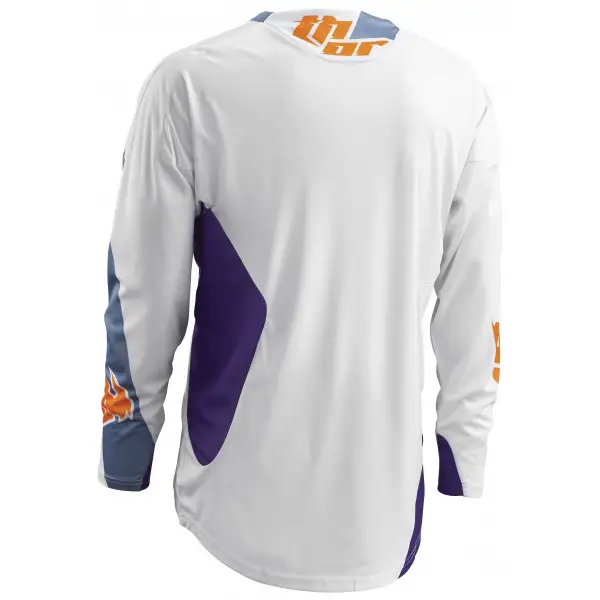 Maglia cross Thor Core Merge bianco viola