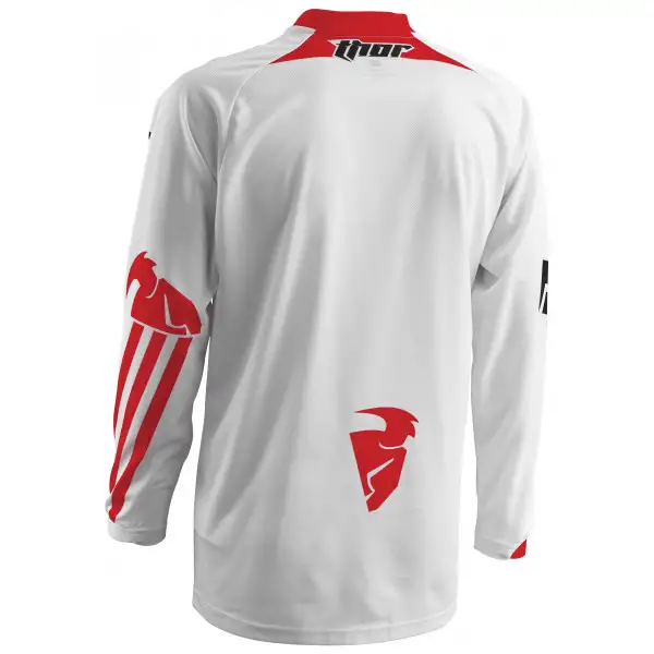 Maglia cross Thor Phase Strands bianco rosso