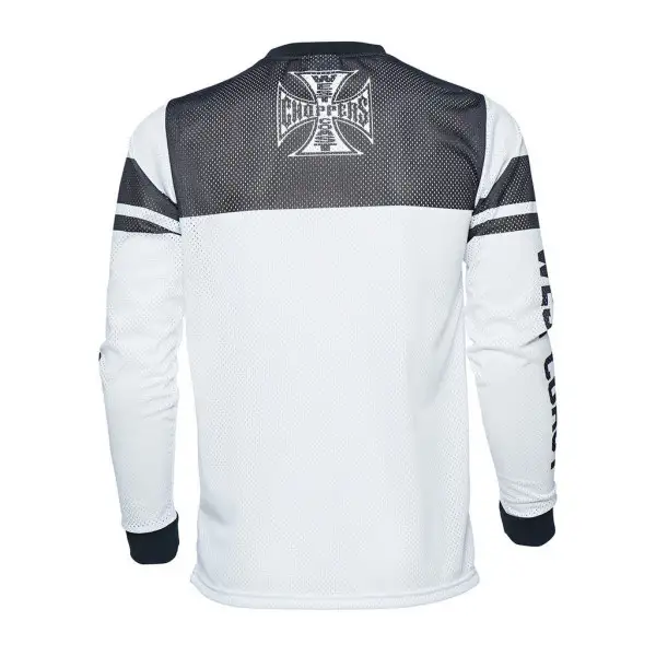 West Coast Choppers OG Mesh Jersey White Black