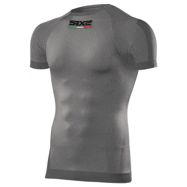 Short-sleeved underwear shirt SIXS TS1 Dark gray