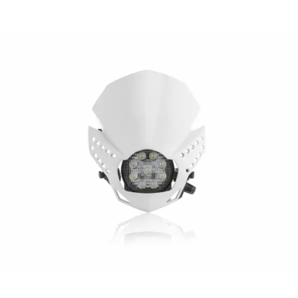 Headlight holder mask Acerbis 0022772 FULMINE White