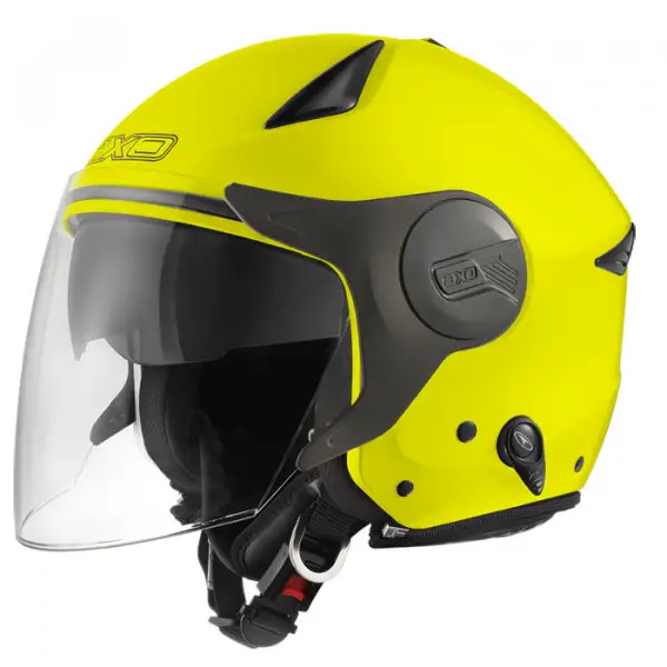 AXO Polis jet helmet Yellow